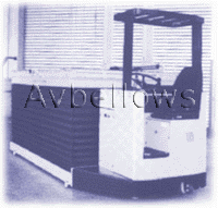 Elevating platform bellows