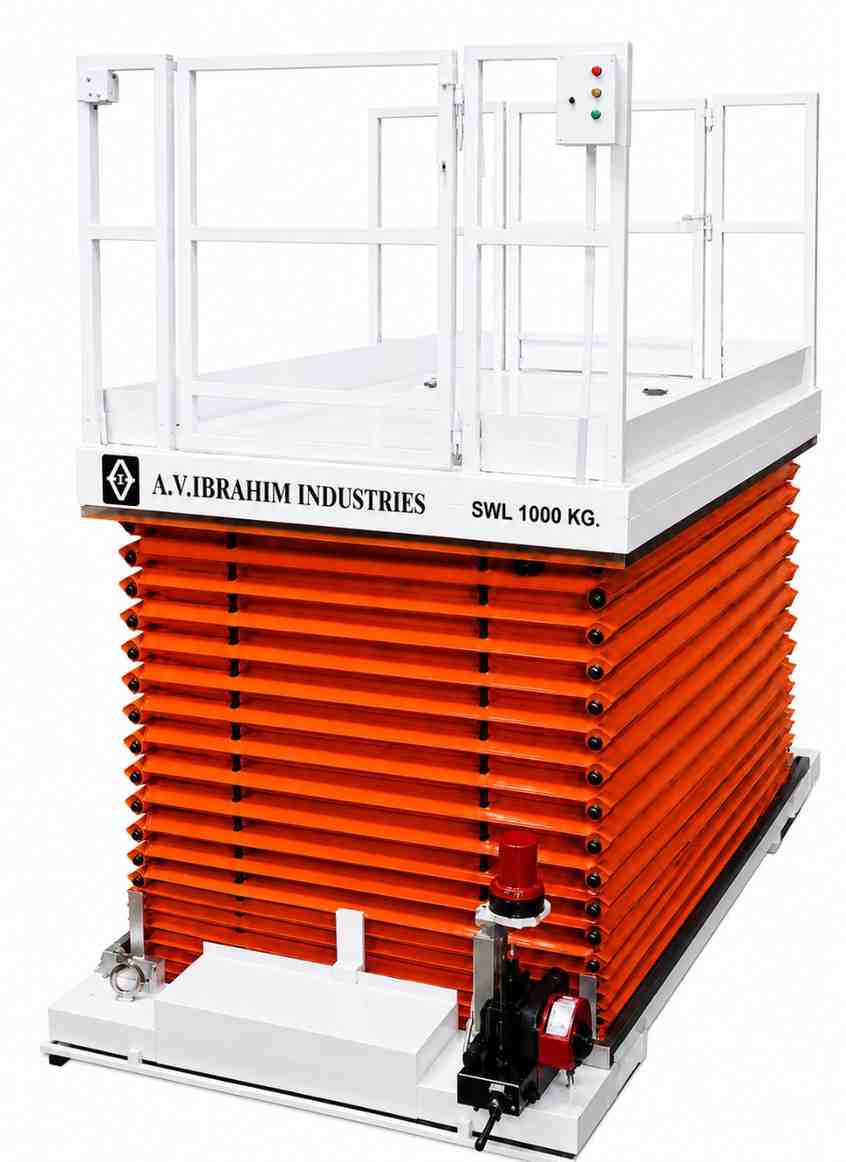 Elevating Platform Bellows View 2